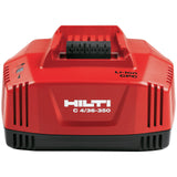 Hilti 2028875 Cargador rápido batería de Ion Litio C 4/36-350 230V (Compatible con 12 V, 14 V, 22 V y 36 V. Salida 9 A y 350 W. En Caja)