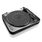 Lenco LBT-120 BK- Giradiscos USB semiautomático - Con Bluetooth - Transmisión por correa - 2 velocidades 33 rpm , 45 rpm - digitaliza sin PC - negro
