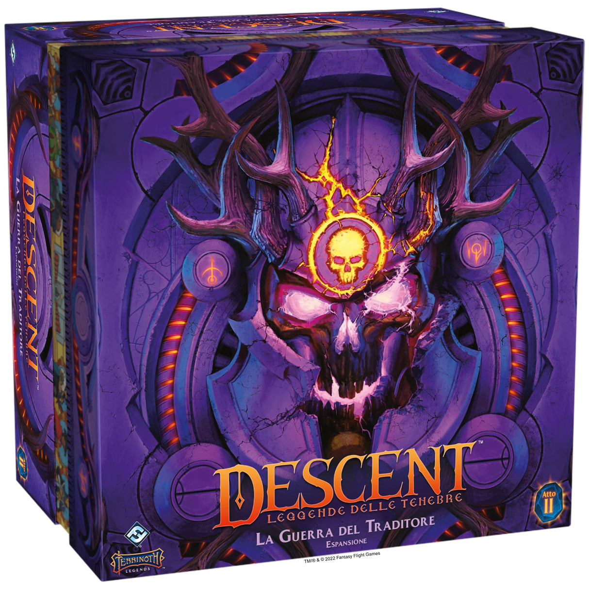 Asmodee - Descent, Leyendas de la Oscuridad: La Guerra del Traidor - Expansión Juego de Mesa, 1-4 Jugadores, 14+ años – Versión italiana