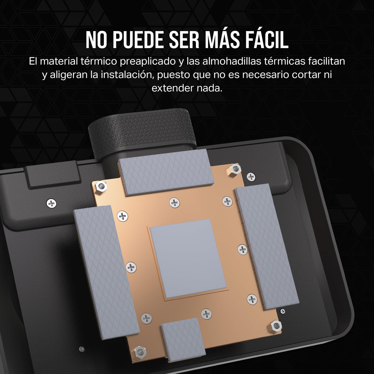 CORSAIR iCUE Link XG3 RGB Hybrid Bloque de Refrigeración Liquida para GPU - Refrigeración Personalizada Híbrida - Se Adapta a 4070, 4070 Ti - Negro