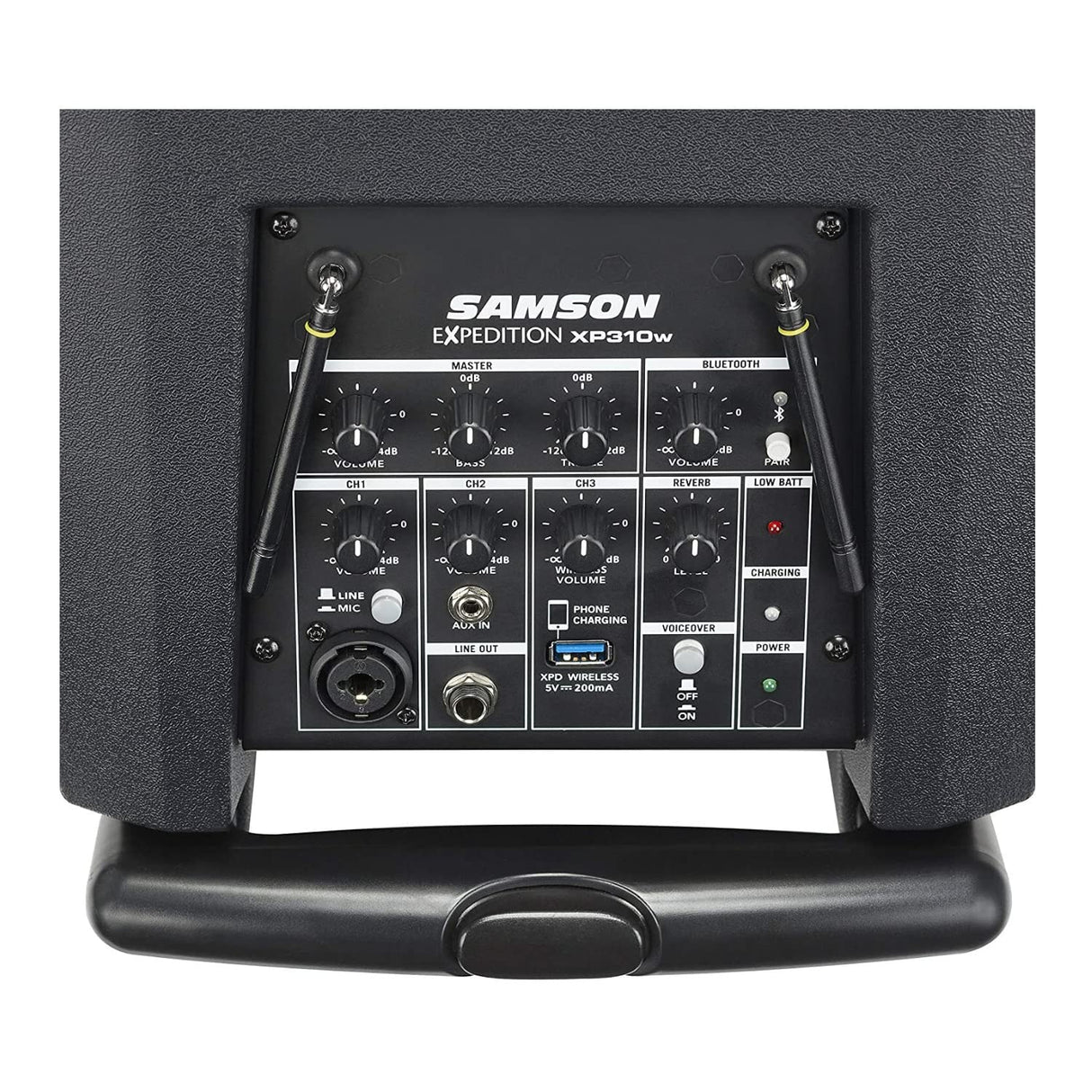 Samson Expedition XP310w - PA portátil recargable de 300 W con sistema inalámbrico de mano y Bluetooth (XP310W-K)