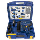 Rapid BNX50 Kit de Clavadora Eléctrica Sistema 18V Power for All Inalámbrica de Clavos con Luz LED, para Clavos N.º 8 y con Disparo Simple o de Impacto, Batería de 2.5 Ah, Cargador y Maleta (5001498)