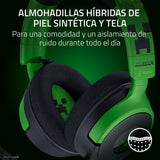 Razer Kraken V4 X Minecraft Edition - Auriculares USB con Cable para Juegos de PC (Controladores 40mm, micrófono cardioide retráctil, Sonido Envolvente, Chroma RGB, para PC y Consola) Minecraft