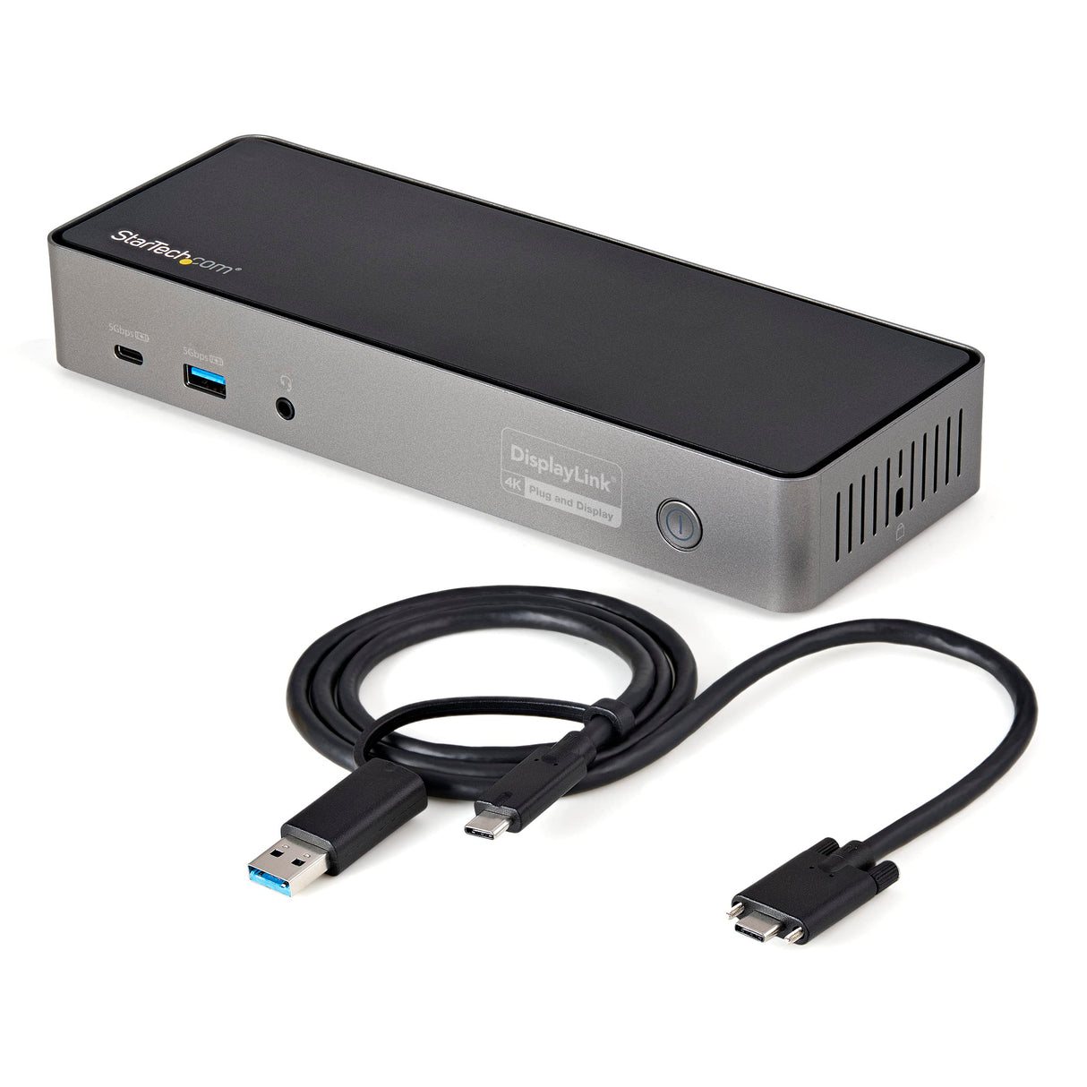 StarTech.com Docking Station USB-C USB-A 10Gbps, Replicador de Puertos USB Tipo C USBA para 3 Monitores DisplayPort y HDMI 4K 60Hz, PD 85W, Hub Ladrón 6xUSB, Red Gigabit, Audio, (DK31C3HDPDUE)