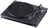 Teac TN-280BT-A3 Giradiscos con salida Bluetooth (plato de aluminio, transmisión por correa, preamplificador de fono MM, carcasa de MDF de alta densidad) Negro