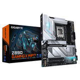 GIGABYTE Placa base Z890 GAMING X WIFI7 - Compatible con procesadores Intel Core Ultra (Serie 2), 16+1+2 fases VRM, hasta 8800MHz DDR5 (OC), 1xPCIe 5.0 + 3xPCIe 4.0, Wi-Fi 7, LAN 2.5GbE, Thunderbolt 4
