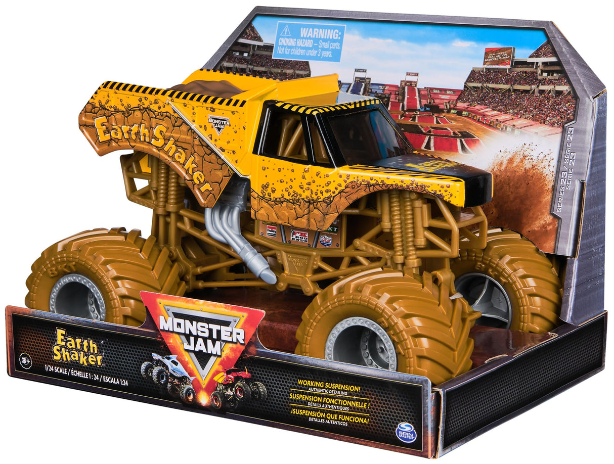 Monster Jam Toy Vehicle Truck 1t24DieCastEarthShaker M23, Multicolor (Spin Master 6071325)