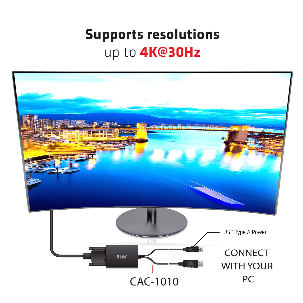 CLUB3D ADAPTER DISPLAYPORT > DVI-D (ACTIVE DUAL) ST/BU RETAIL
