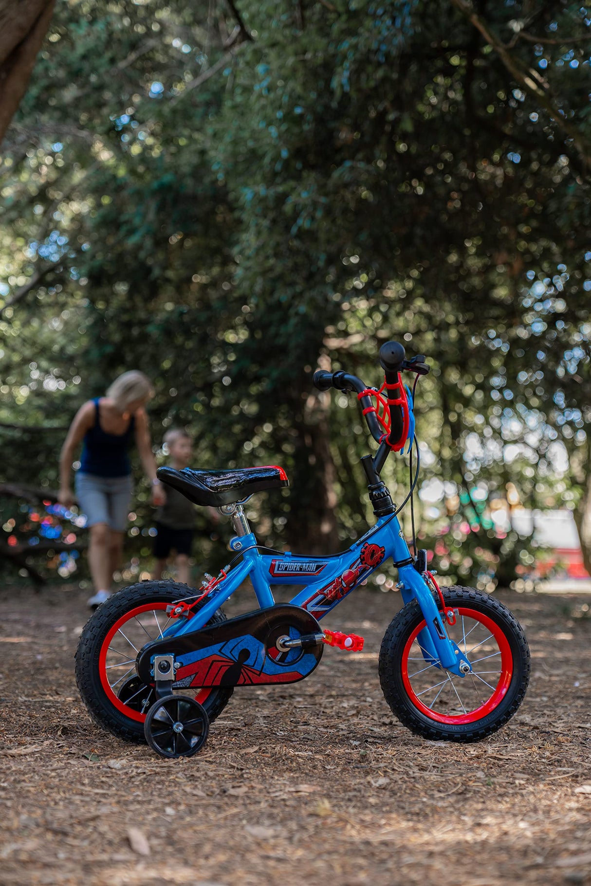 Huffy Marvel Spiderman-Bicicleta de 12 Pulgadas Spider Man, Niños, Azul, 30,5 cm