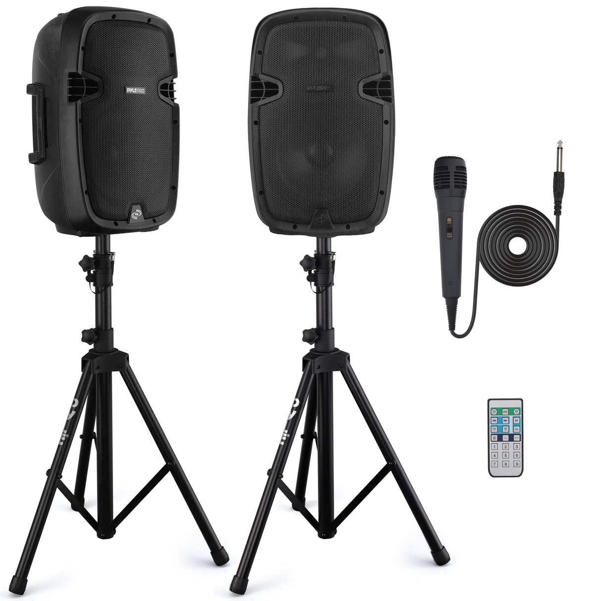 Pyle Altavoces, Bocinas, para DJ, Activos, Pasivos, 1000V, Bluetooth, Microfono, Control Remoto