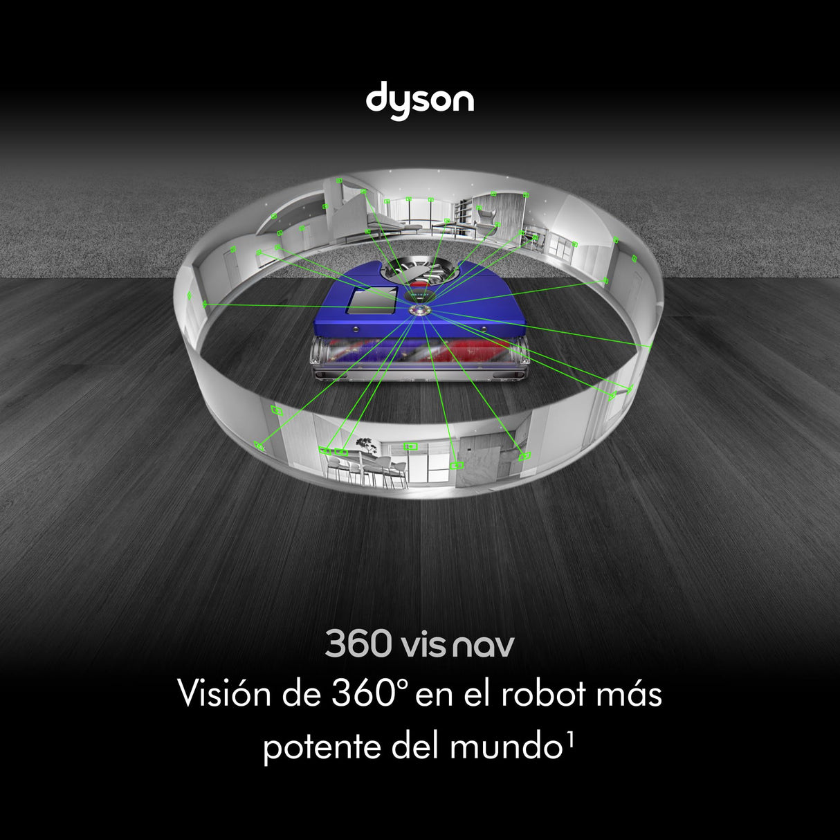 Dyson 360 Vis Nav Robot Vacuum Cleaner (Blue/Nickel)