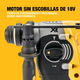 DEWALT Taladro Percutor Sin Escobillas SDS-Plus XR 18V de 24mm, No incluye Batería ni Cargador, DCH273N-XJ