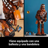 LEGO 75371 Star Wars Chewbacca, Figura Coleccionable de Wookiee con Ballesta, Minifigura, Maqueta del 40º Aniversario de El Retorno del Jedi para Adultos, Regalo para Adolescentes, Hombres, Mujeres