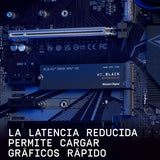 WD_BLACK SN850X NVMe SSD, 2TB M.2 2280, Velocidades de lectura hasta 7300 MB/s, escritura 6600 MB/s, SSD para Juegos internos, PCIe Gen 4, SSD de alto rendimento, Negro