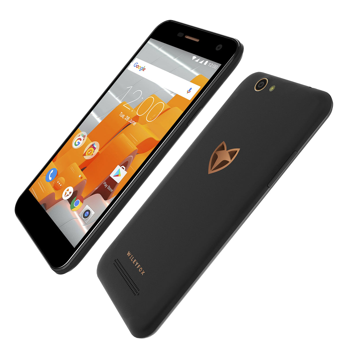 Wileyfox Spark + - Teléfono móvil Libre (Pantalla de 5 Pulgadas de Alta definición, Doble SIM 4G, cámara de 13 megapíxeles, 2 GB de RAM, Sistema operativo Android 7.0, Disponible próximamente), Negro