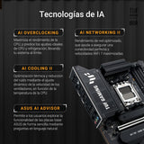 ASUS TUF Gaming X870E-PLUS WIFI7 Placa Base AMD X870E ATX, VRM de 16+2+1 Fases, DDR5, PCIe 5.0, Q-Release Slim, M.2, WiFi 7, USB4 Tipo-C, Aura Sync, AI Cooling II, AI Networking II y AI Overclocking
