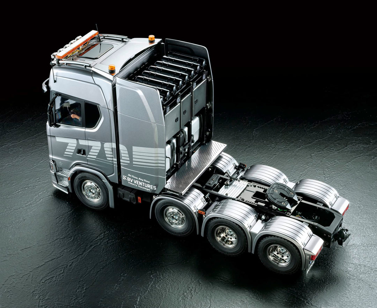 Tamiya 56371 1:14 RC Scania 770S 8x4/4 - Kit para Montar, camión RC, Control Remoto, camión, camión, Juguete de construcción, modelismo, Bricolaje, sin Pintar