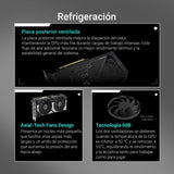 ASUS Dual GeForce RTX 5060 8 GB GDDR7 OC Edition Tarjeta gráfica (PCIe 5.0, 8 GB GDDR7, DLSS 4, HDMI 2.1b, DisplayPort 2.1b, diseño de 2,5 Ranuras, diseño de Ventilador Axial-Tech, tecnología 0dB)