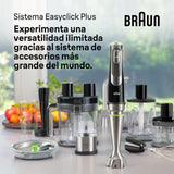 Braun Hogar Minipimer MQ 9187XLI Batidora de Mano, 1200W, vaso medidor, varillas de acero inoxidable, picadora y bol procesador de alimentos, negro