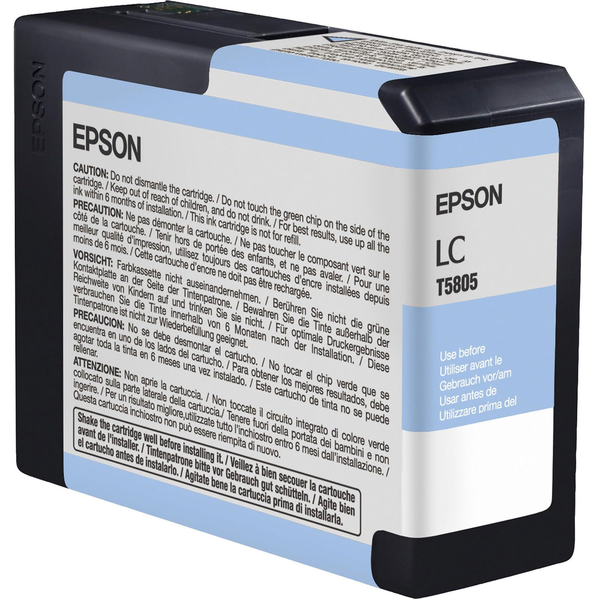 Epson C13T580500 - Cartucho de tinta, cian claro, Ya disponible en Amazon Dash Replenishment
