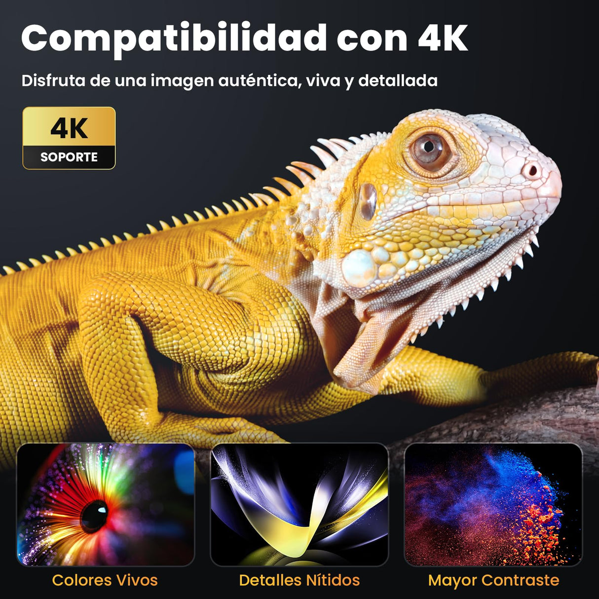 HOPVISION Proyector Portátil, Proyector 4K Supporto Cine en Casa, 9500Lumens Proyector Bluetooth Full HD 1080P, Mini Proyector Compatible con Fire Stick/Smartphone/PS5/HDMI, Pantalla de 100" Incluida