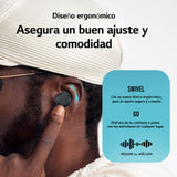 LG xboom Buds, Auriculares Bluetooth con cancelación Activa de Ruido, Negro