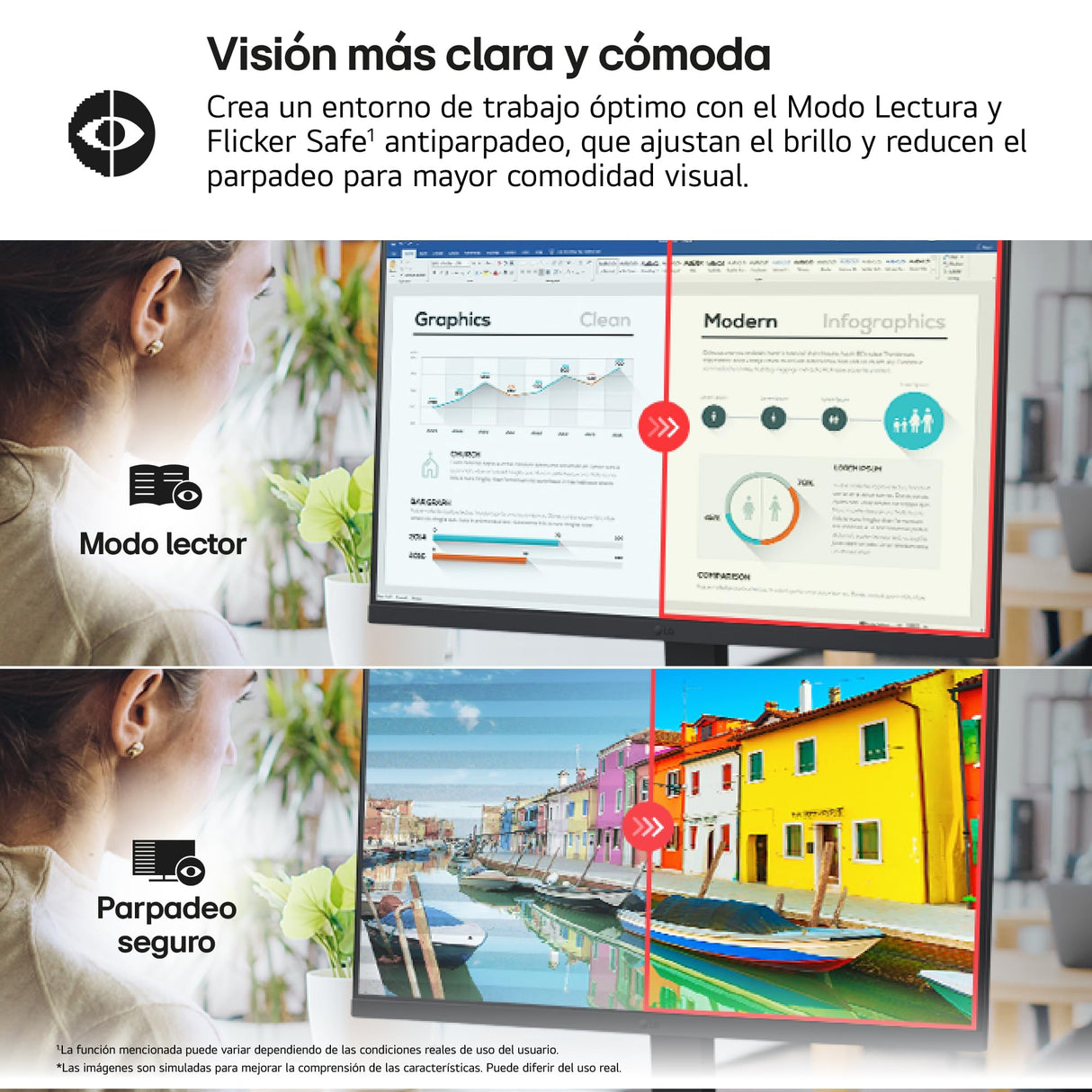 LG 24U631A-B - Monitor 23.8'', Panel IPS, (2560 x 1440), 100 Hz, 5ms (GtG), WebOS23, sRGB 99%, QHD, Ajuste en Inclinación (Eje Horizontal), Negro