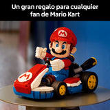 LEGO Mario Kart: Mario y Kart Estándar - Maqueta de Coche para Adultos con Figura Articulada - Set Nintendo para Aficionados al Videojuego - Regalo Gamer 72037