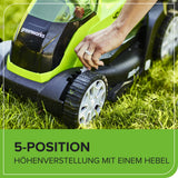 Greenworks G40LM35K2X Cortacésped de Batería para Céspedes de Hasta 400 m², Ancho de Corte 35 cm, Bolsa de 40L MÁS Dos Baterías de 40V 2Ah y Un Cargador, Garantía de 3 Años