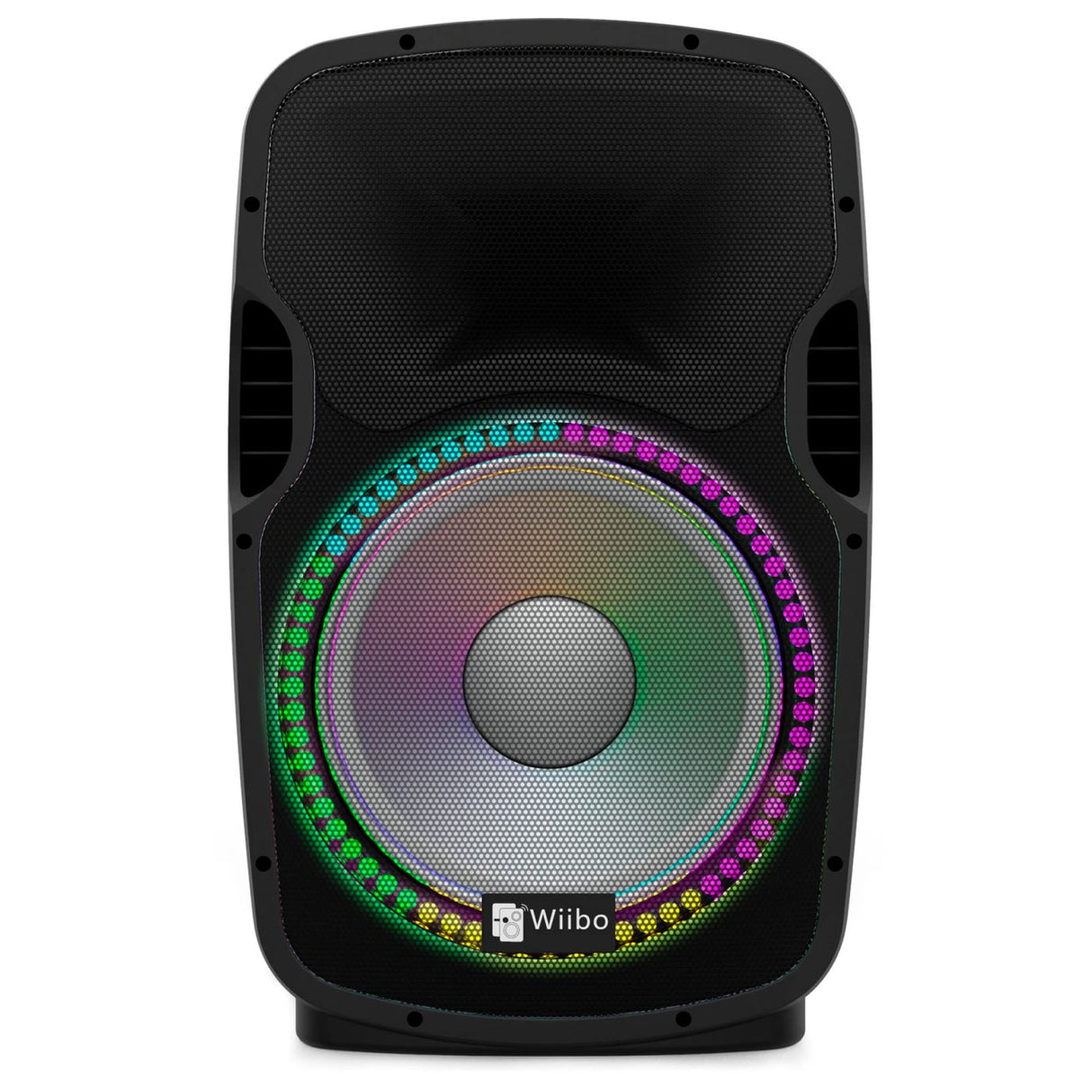 Wiibo Festa 15BT Altavoz Activo Profesional 15" 600W Pico Bluetooth + Soporte + Cable + Micrófono