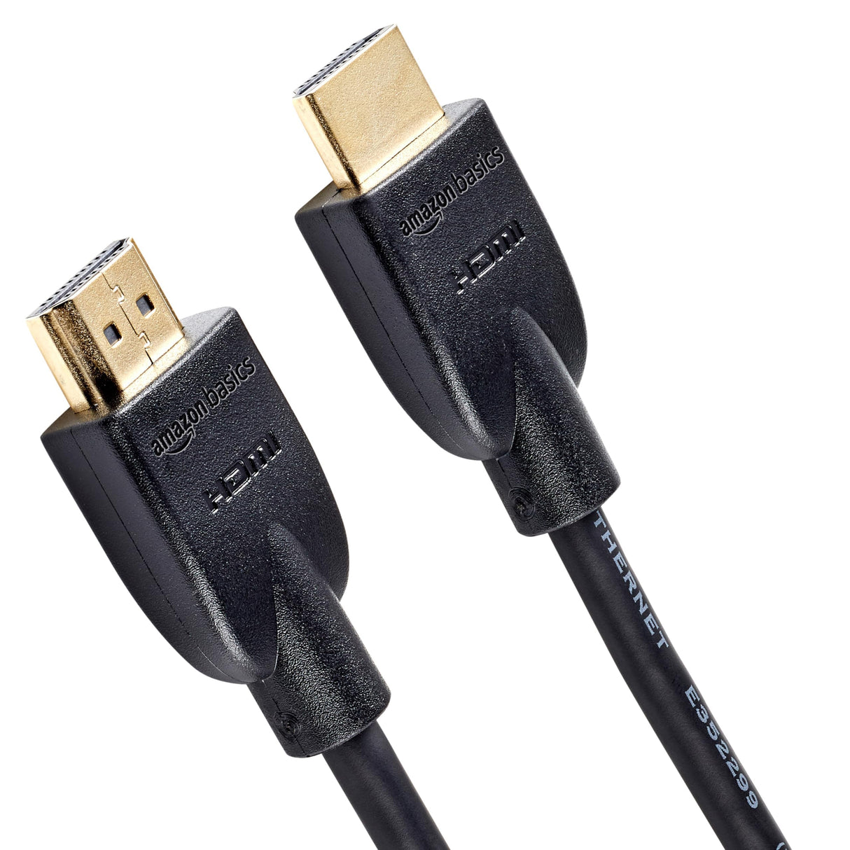 Amazon Basics Cable HDMI 4K de 1.8 m, alta velocidad de 18 Gbps con Ethernet, 4K@60 Hz, 2160p, paquete de 24, Negro