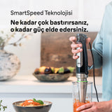 Braun Hogar Batidora de mano, 4 accesorios (minipicadora 350 ml, batIdora de vaso 1.25 L, varillas, vaso medidor 600 ml), velocidad automática, tecnología Active Blade, Negro, 7045, 4 Accesorios