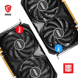 MSI GeForce RTX™ 4060 VENTUS 2X BLACK 8G OC Tarjeta gráfica -NVIDIA RTX 4060, 8GB de memoria GDDR6, 18Gbps, PCIe 4.0, DLSS3