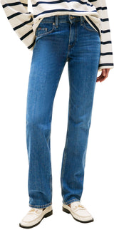 Tommy Hilfiger Vaqueros Mujer Classic Straight Fit, Azul (Nos Mid Blue), 30W/25L