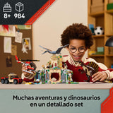 LEGO Jurassic World Misión Aérea: Spinosaurus y Quetzalcoatlus - 2 Figuras de Dinosaurios, Camión y Helicóptero de Juguete y 4 Minifiguras - Regalo para Niños y Niñas de 8+ Años 76976