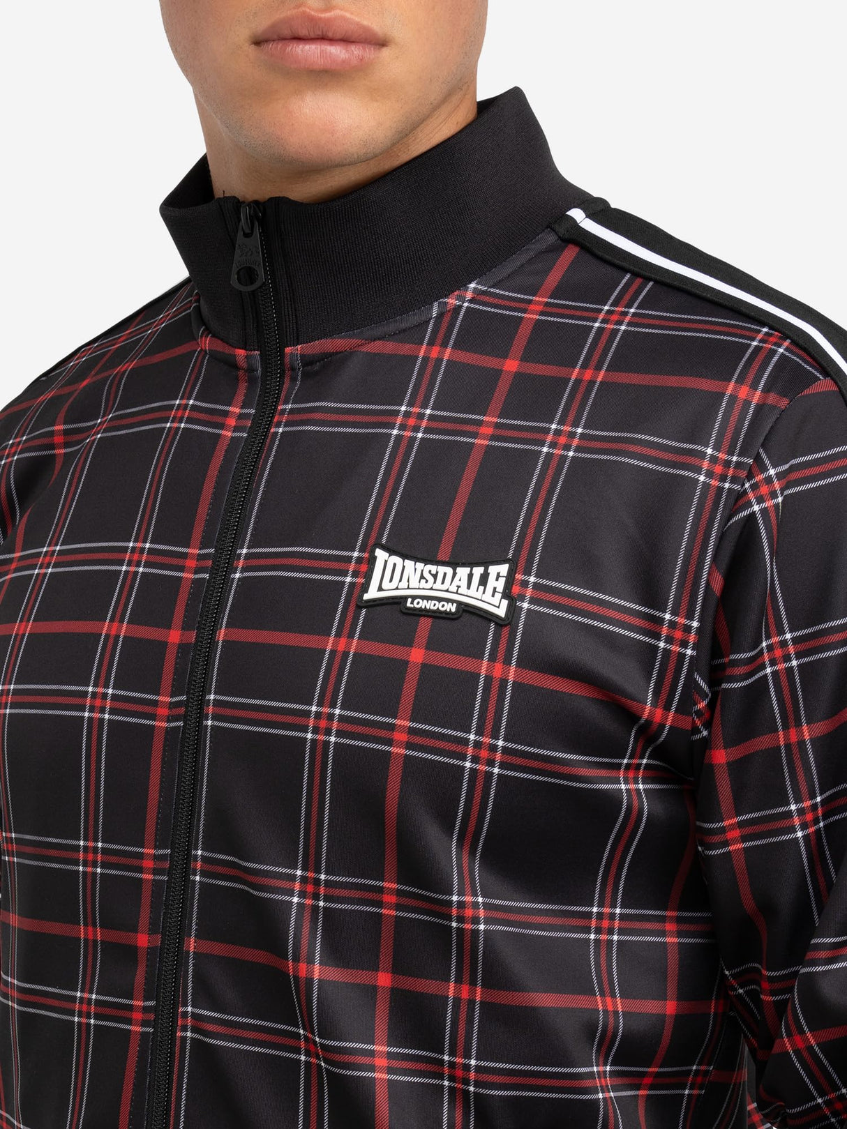Lonsdale Welwyn Traje, Negro, Rojo y Blanco, M Hombres