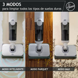 Hoover HW5 Wet and Dry – Aspirador en seco y húmedo, sin Cable, función de fregado, Motor de Alta Potencia, Sistema de Doble Rodillo, 3 Modos, autolimpieza, Aspirador/fregona 2 en 1, 230 W [HW500]