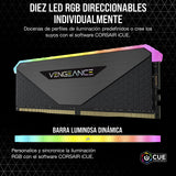 Corsair Vengeance RGB RT 256GB (8x32GB) DDR4 3200MHz C16 Memoria de Sobremesa (Iluminación Dinámica RGB, Optimizado para AMD 300/400/500 Series, Compatible con Intel 300/400/500 Series) Negro