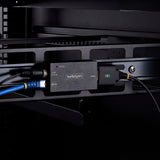 StarTech.com Adaptador Serie a Ethernet - Servidor LAN de Dispositivos Serie RS232 1 Puerto - PoE 802.3af - Carril DIN
