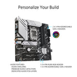 Asus Prime B760M-A WiFi D4 - Placa Base mATX Intel B760 LGA 1700 (PCIe 4.0, Dos M.2, 2.5Gb Ethernet, Wi-Fi 6, Dual HDMI, SATA 6 Gbps, USB 3.2 Gen2, USB 3.2 Gen1 Type-C, Aura Sync)