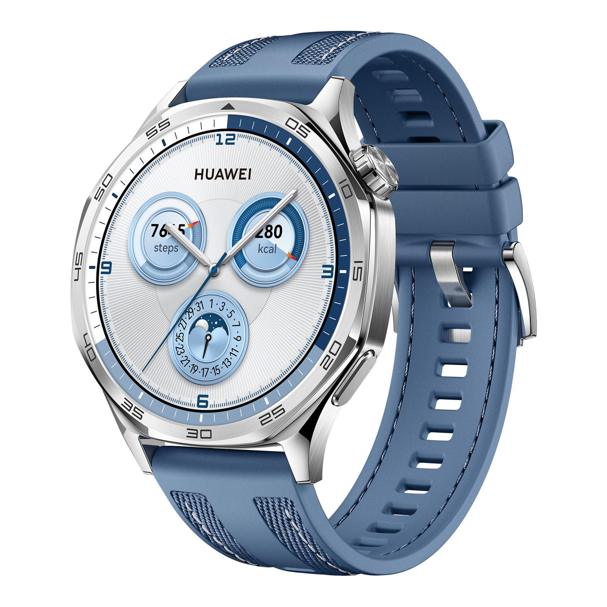HUAWEI Watch GT 5 46mm Smartwatch, Silueta con Diseño Sofisticado, Nueva Experiencia Running y Ciclismo, Pago NFC, Seguimiento de Salud, 14 Días de Duración de la Batería, iOS & Android, Azul