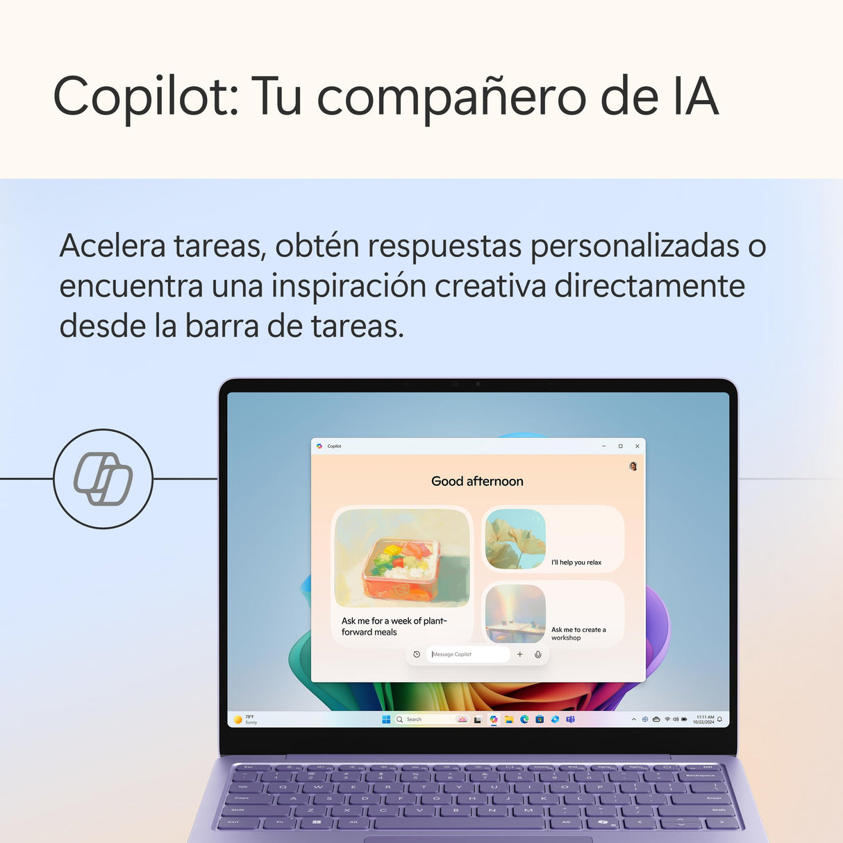 Microsoft Surface Laptop | Copilot+ PC | Pantalla táctil LCD 13'' | Snapdragon X Plus | 16GB RAM | Almacenamiento de 512GB | Último Modelo | Violeta