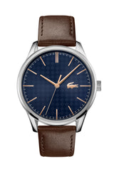Lacoste Reloj Analógico de Cuarzo para Hombre Colección Vienna con Correa de Cuero Marrón - 2011046
