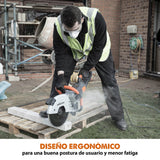 Evolution R300DCT Sierra para hormigón de 300 mm de Evolution: motor de 2400 W, sin gasolina, corte de 115 mm, incl. hoja de diamante para mampostería