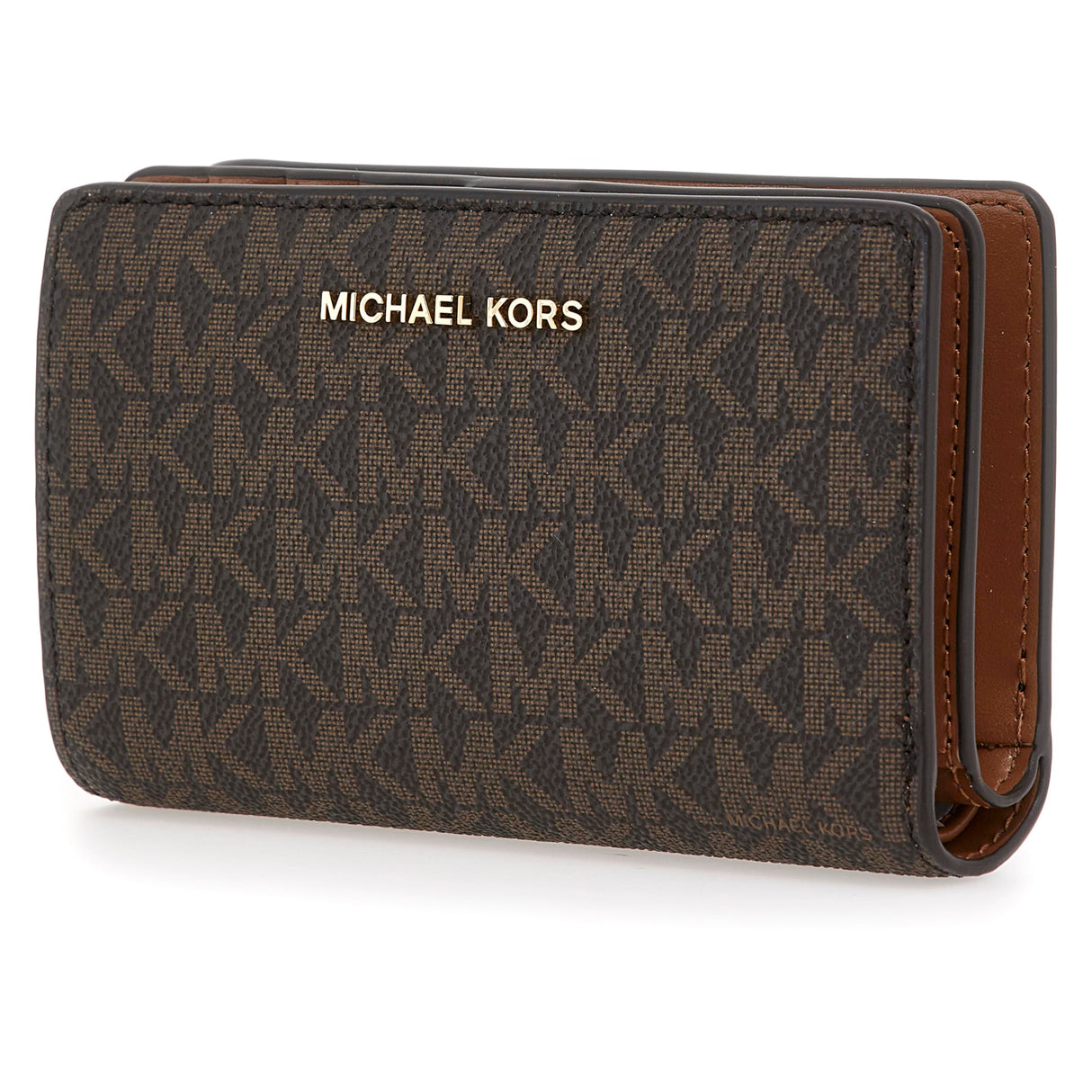 Michael Kors MD Snap ZA Wallet, Women, Brn/Acorn, One Size