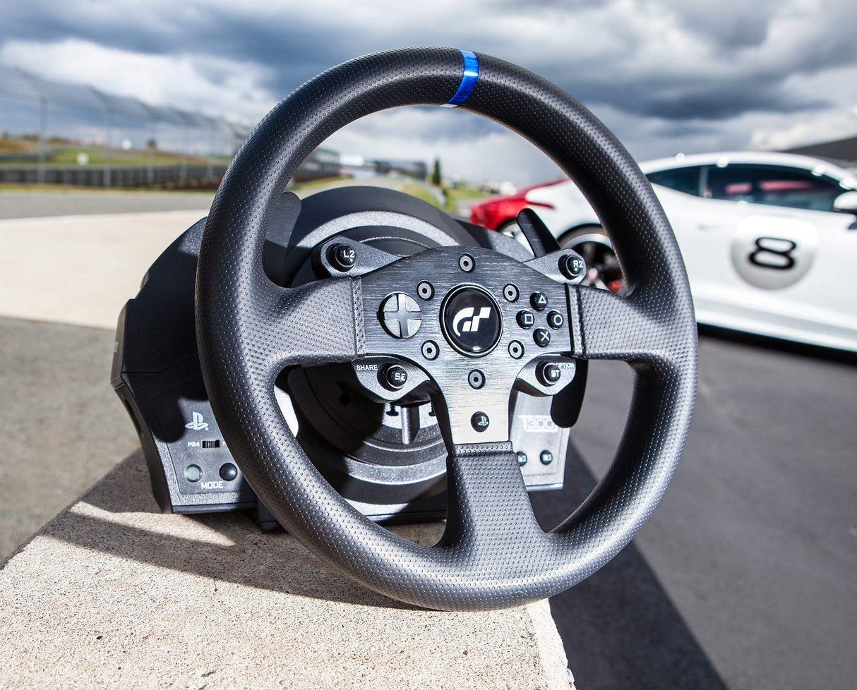 Thrustmaster T300 RS GT Volante de Carreras con Retroalimentación de Fuerza - Licenciado oficialmente por Gran Turismo - Compatible con PS5 / PS4 / PC