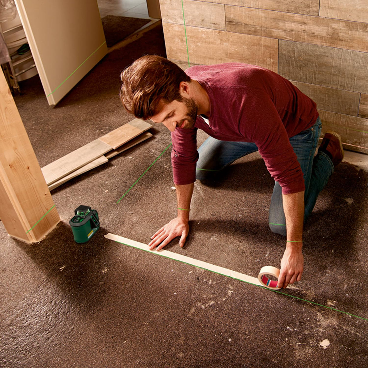 Bosch nivel láser de líneas cruzadas AdvancedLevel 360 (3 líneas de láser, incl. 360° para la alineación por toda la estancia, en caja para e-commerce)