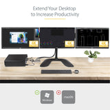 StarTech.com Hub MST de 3 Puertos - Multiplicador Divisor DisplayPort a 3 Puertos HDMI 4K60Hz - Adaptador Gráfico DP 1.4 Multimonitor - Cable de 30cm - Alimentado por USB - Solo Windows (MST14DP123HD)