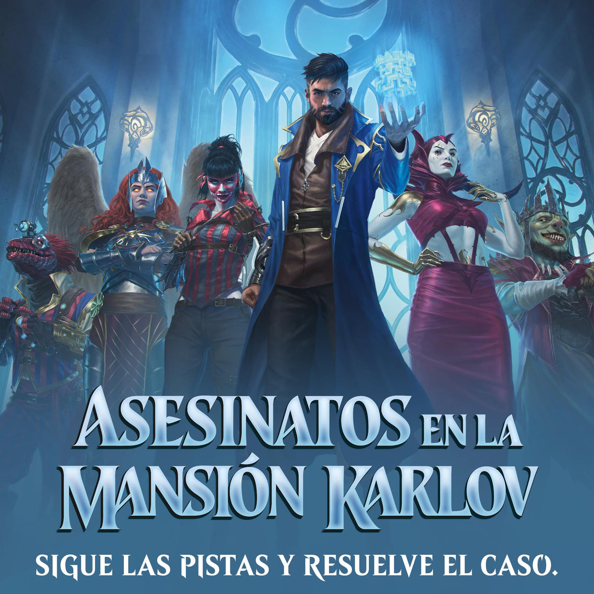 Caja de sobres de juego de Asesinatos en la mansión Karlov, de Magic: The Gathering - 36 sobres, 504 cartas de Magic, Versión en Español