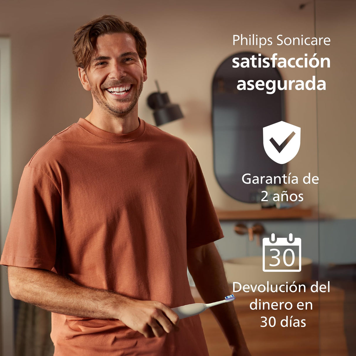 Philips Sonicare 5500 cepillo dental eléctrico, sónico con 1 nivel de intensidad, alerta de presión, EasyStart, SmarTimer y BrushPacer, blanco, modelo HX7110/01 [Nueva Tecnología]